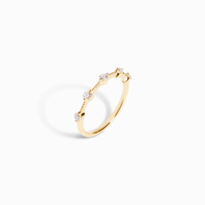18K Solid Gold Fashion Engagement Ring