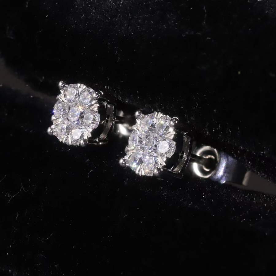 FirstMadam 14K White Gold Stud Earrings 2.0CT VS Lab Grown Diamonds for Wedding Engagement or Anniversary FirstMadam 14K White Gold Stud Earrings 2.0CT VS Lab Grown Diamonds for Wedding Engagement or Anniversary
