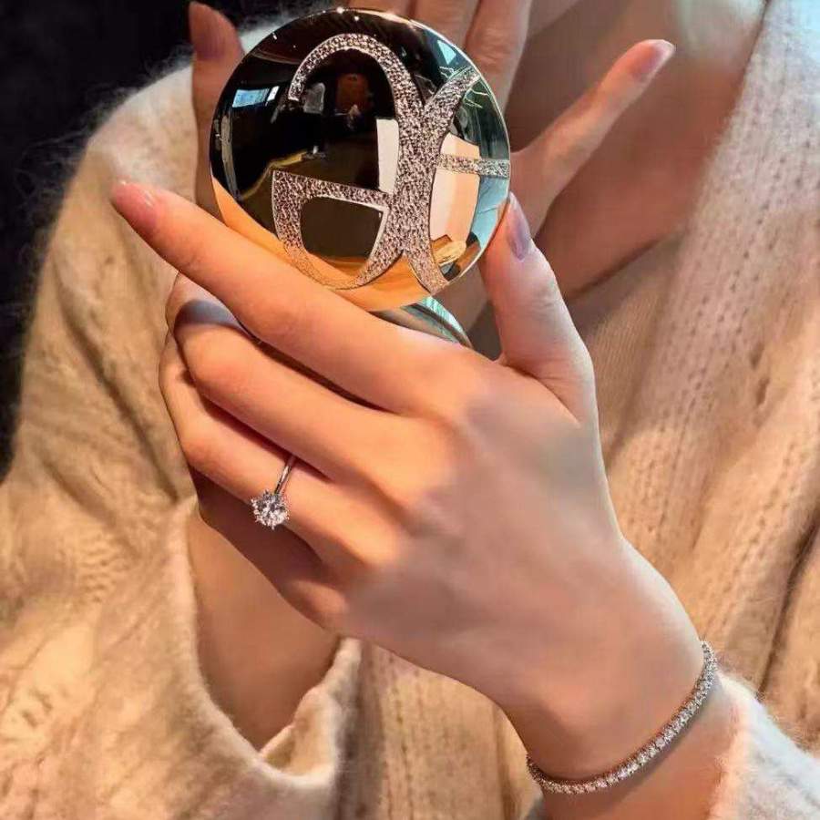 FirstMadam 14K Yellow Gold Ring 2.5 CT D VVS Moissanite Round Brilliant Cut Engagement Ring for Women FirstMadam 14K Yellow Gold Ring 2.5 CT D VVS Moissanite Round Brilliant Cut Engagement Ring for Women