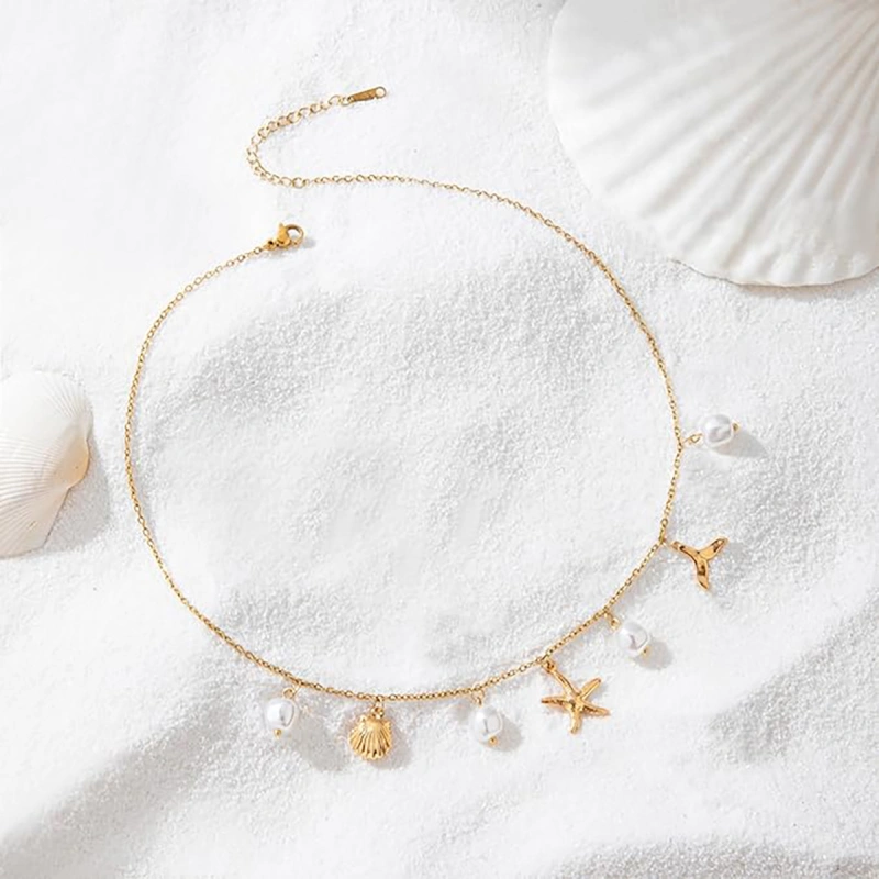 Firstmadam Fashion Brass Versatile Ocean Inspired Multi Element Light Luxury Women Necklace Factory Price (3) Firstmadam Fashion Brass Versatile Ocean Inspired Multi Element Light Luxury Women Necklace Factory Price