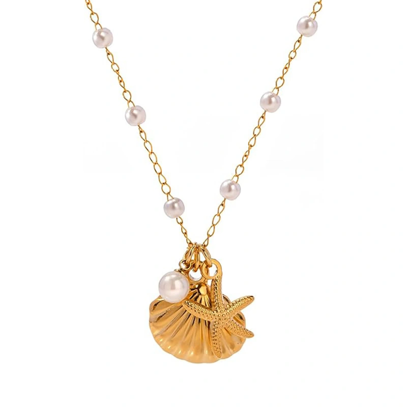 Firstmadam Fashion Brass Versatile Ocean Inspired Multi Element Light Luxury Women Necklace Factory Price (4) Firstmadam Fashion Brass Versatile Ocean Inspired Multi Element Light Luxury Women Necklace Factory Price