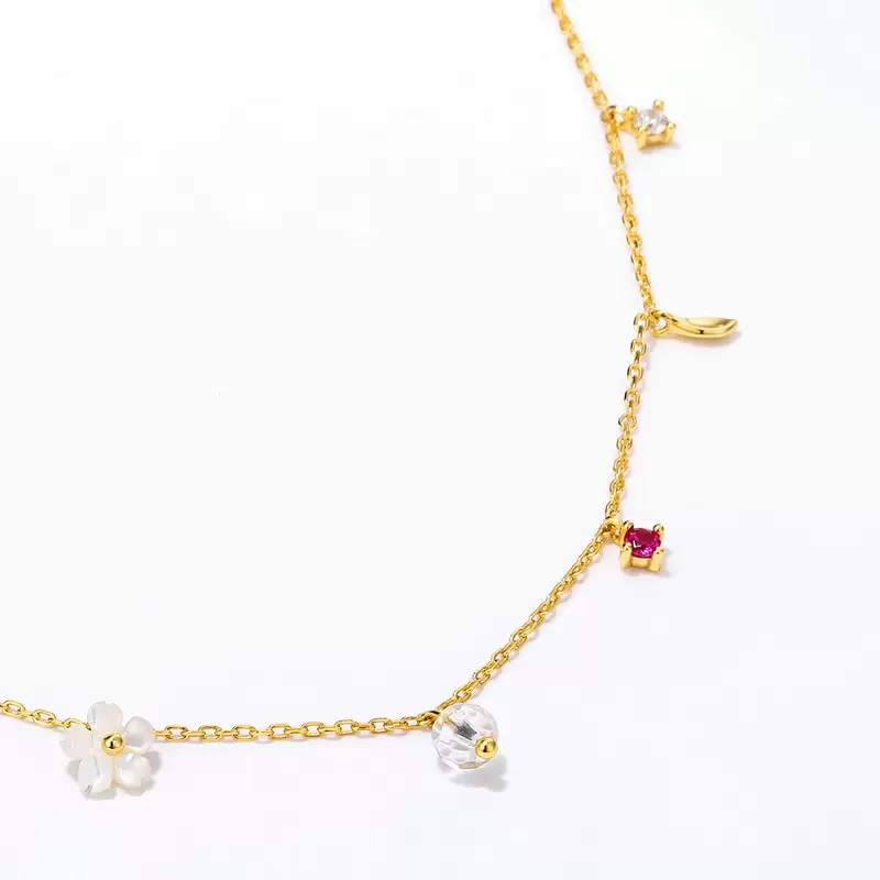 FirstMadam Daily Wear Gold Plated Charm Pendant Chain for Girl FirstMadam Daily Wear Gold Plated Charm Pendant Chain for Girl