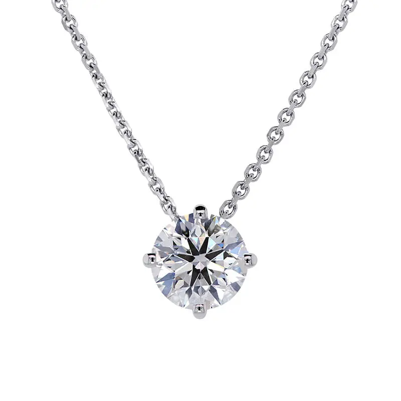 FirstMadam Custom 1CT with IGI Certified Lab Diamond Slider Necklace in 18K Yellow Gold (3) FirstMadam Custom 1CT with IGI Certified Lab Diamond Slider Necklace in 18K Yellow Gold