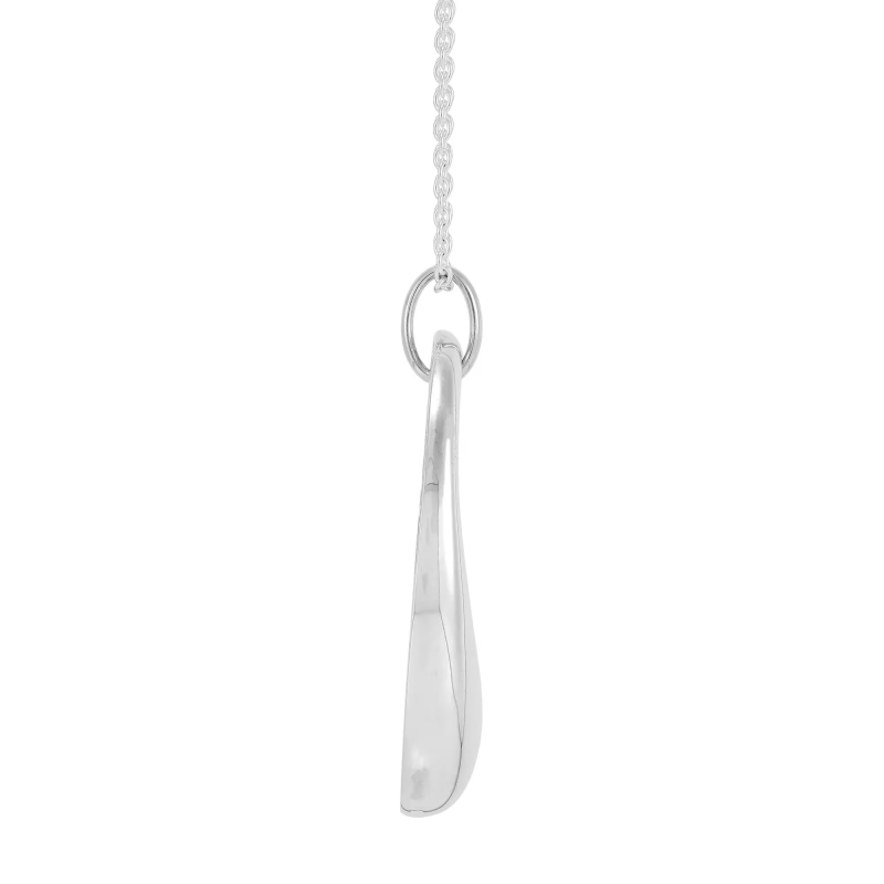 FirstMadam Fashion Graduated Oval Women Pendant in Sterling Silver--001 FirstMadam Fashion Graduated Oval Women Pendant in Sterling Silver