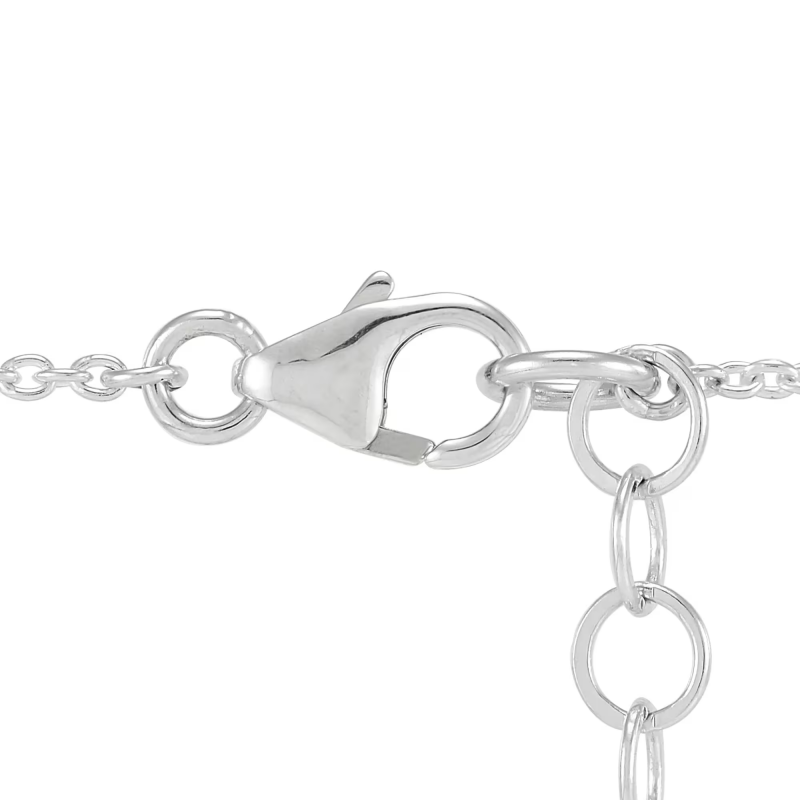 FirstMadam Fashion Graduated Oval Women Pendant in Sterling Silver--002 FirstMadam Fashion Graduated Oval Women Pendant in Sterling Silver