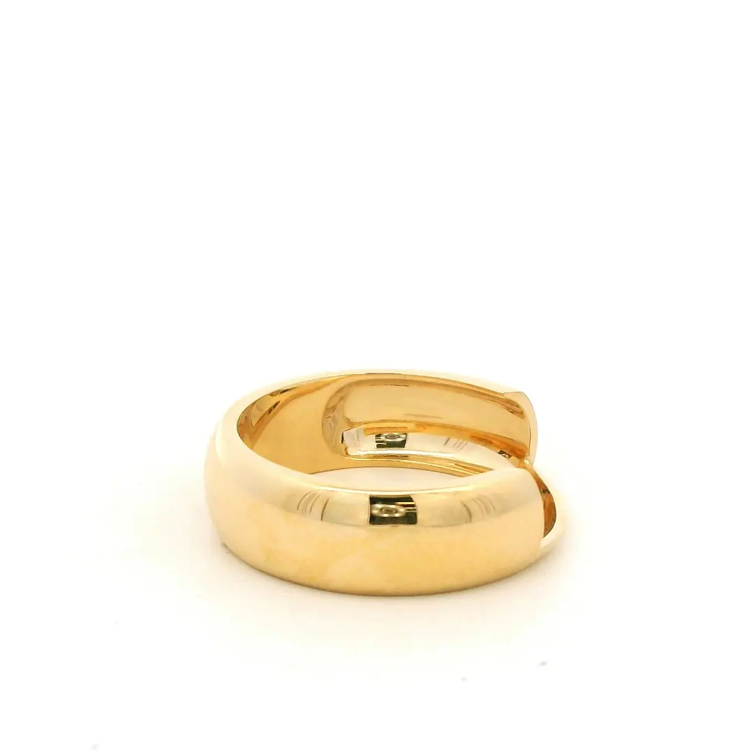 Solid 18K GOLD Open Cuff Ring Simple Minimalist Polished Band Unisex Fine Jewelry Solid 18K GOLD Open Cuff Ring Simple Minimalist Polished Band Unisex Fine Jewelry