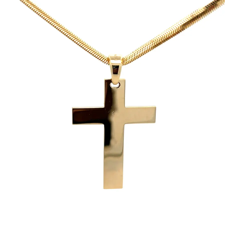 FirstMadam Custom 18K Yellow Gold Jesus on the Cross Lab Diamond Pendent Necklace Factory Price (3) FirstMadam Custom 18K Yellow Gold Jesus on the Cross Lab Diamond Pendent Necklace Factory Price