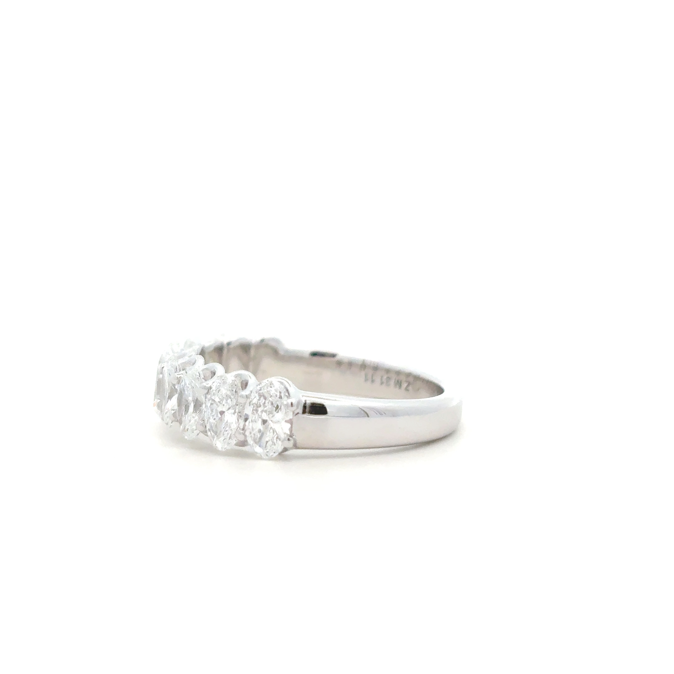 FirstMadam Custom Made 18K White Gold Oval Cut Lab Diamond Ring-2 FirstMadam Custom Made 18K White Gold Oval Cut Lab Diamond Ring